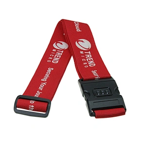 New Design Personalized LOGO Luggage Strap with Plastic Buckle