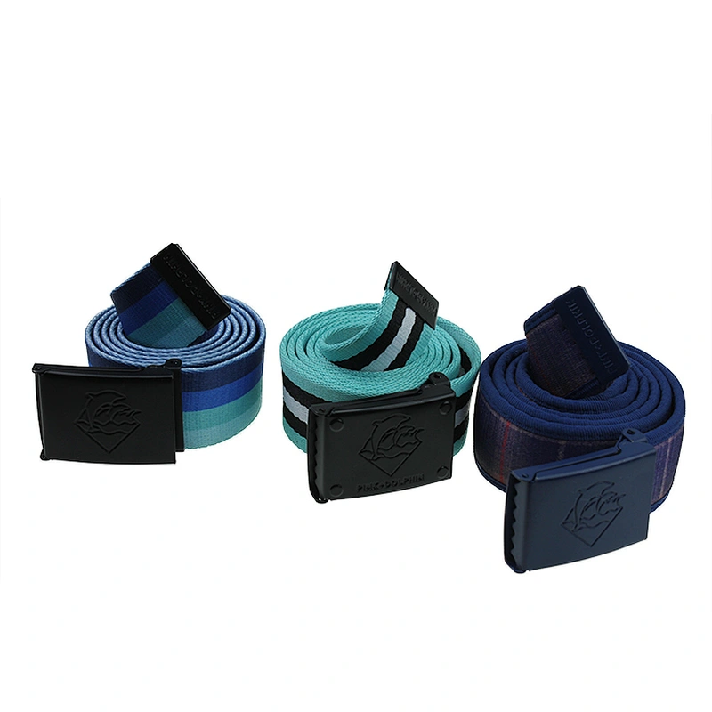 Any Color Polyester Material Webbing Fashion Belts with Automatic Buckle