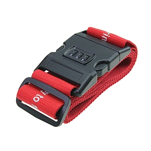 New Design Personalized LOGO Luggage Strap with Plastic Buckle