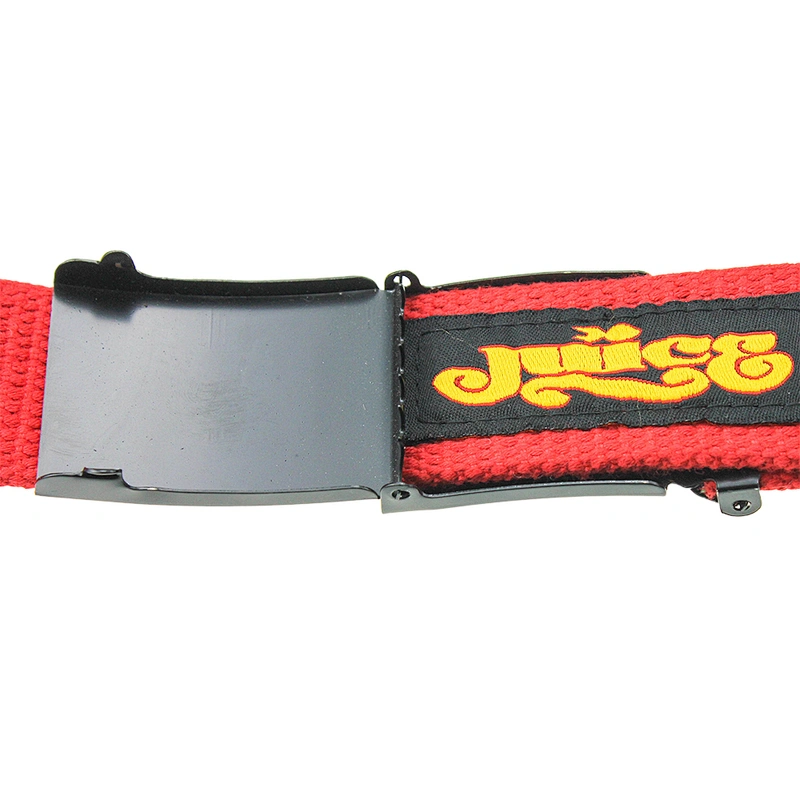 Top Selling Solid Buckle, Blank Color Custom Fashionable Style Polyester Canvas Waist Belt Fabric Belt