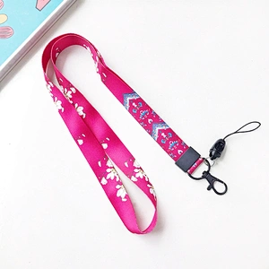 Multi Color Keychain Holder, Safety Polyester Phone Key And Id Neck Straps Lanyard/