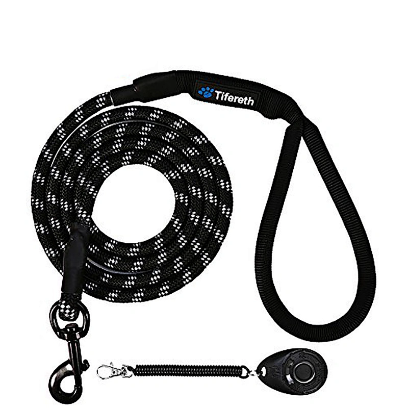American Hot Selling wholesale quality cross border hot style dog lead rope nylon reflective round rope pet lead rope