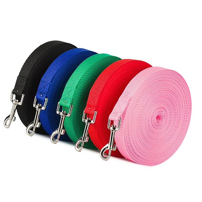 High Quality Good Selling Custom Logo Nylon Webbing Dog Leash With Padded Handle