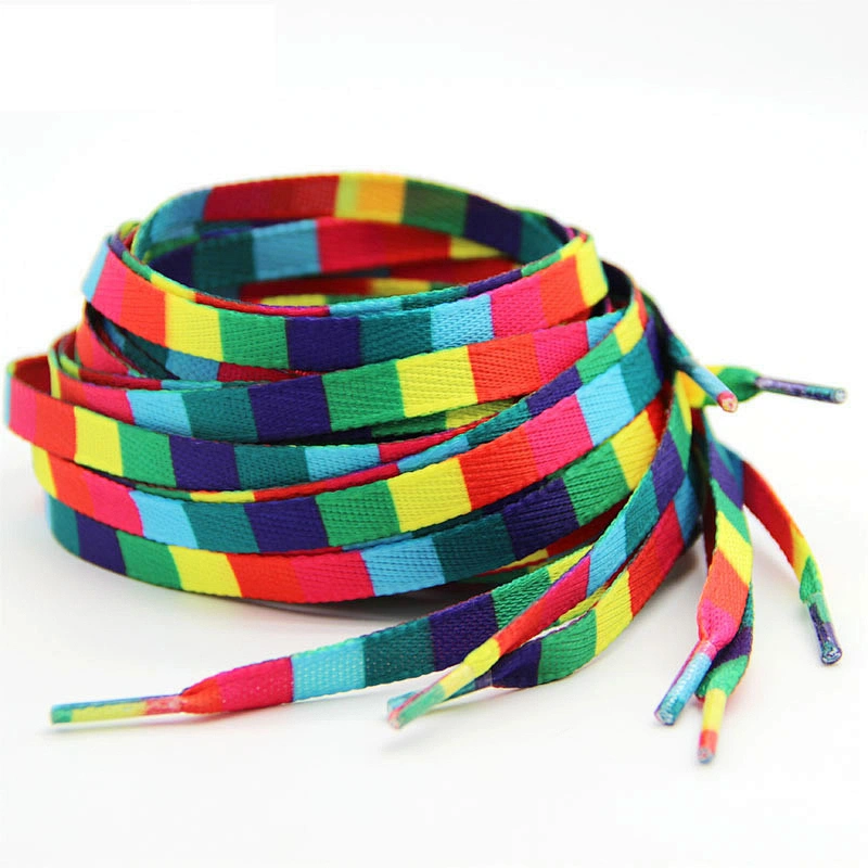 Most Powerful Colorful Leisure Reflective Polyester Sneaker Flat Shoelace//