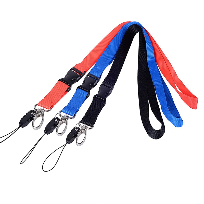 Hot Sale Factory Direct Personalized Blank Plain Nylon Flat Polyester Lanyard//