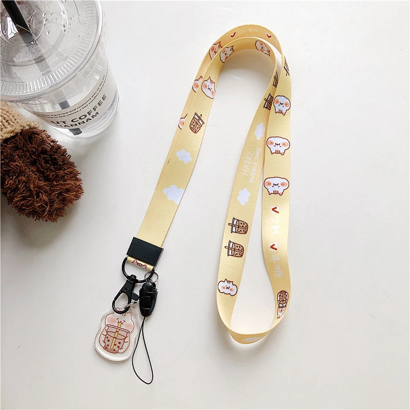 Custom Silk Nylon Unique Logo Lanyard Business Gift Use And Polyester Material Lanyard