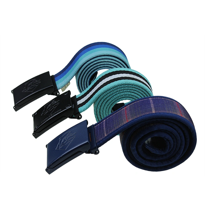 Any Color Polyester Material Webbing Fashion Belts with Automatic Buckle