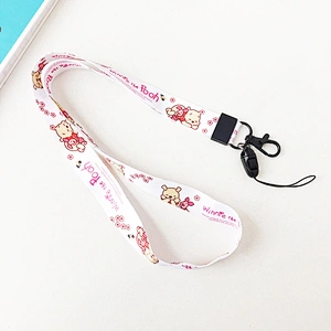 Fashion Printed Sport For Key Chain Ring Necklace Abs Material Metal Clip Swivel Clips Nurse Id Badge Holder Shot Wrist Lanyard