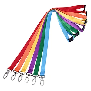 Hot Sale Factory Direct Personalized Blank Plain Nylon Flat Polyester Lanyard//