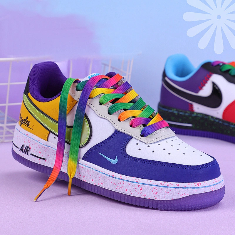 Most Powerful Colorful Leisure Reflective Polyester Sneaker Flat Shoelace//