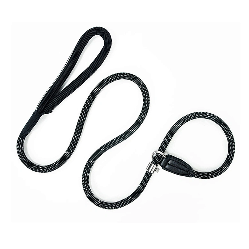 China Factory Supplied Top Quality Comfortable Swimming Cloth Fabric Padded Handle 4 FT Rope Dog Leash