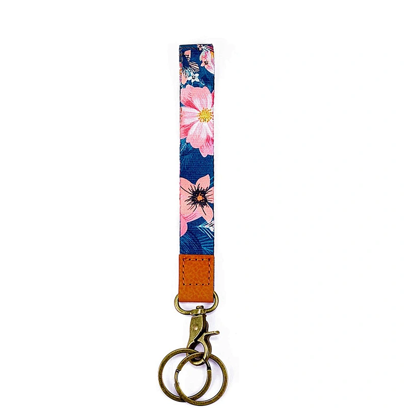 Factory Price Manufacturer Supplier Oem/Odm Acceptable Sublimation Print Decorated Polyester Custom Lanyard Keychain