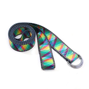 Eco Friendly Organic Cotton Polyester Yoga Mat Carrying Strap Yoga Strap