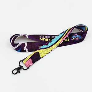 Multi Color Keychain Holder Safety Straps Lanyard Logo Custom Nylon Lanyards