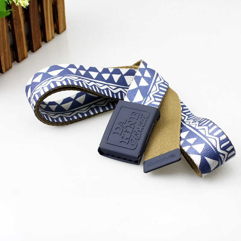 wholesale cotton material canvas belt with custom logo buckle
