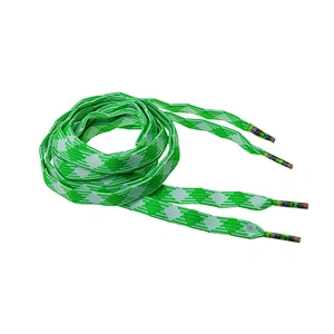 Wholesales Customized LOGO Reflective Shoelaces with Plastic Tips Round Polyester