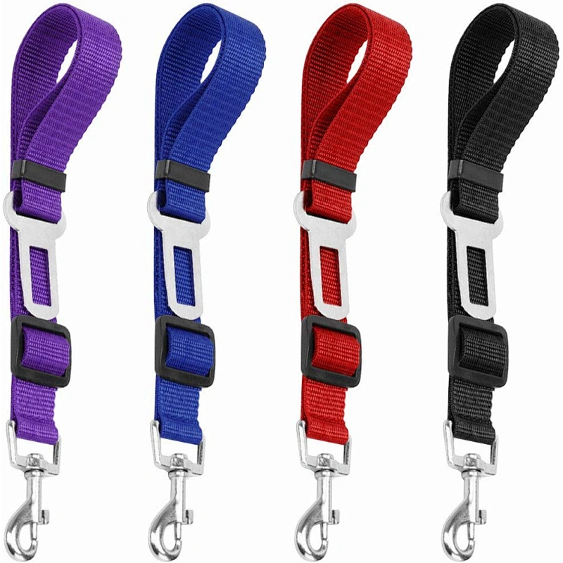 Dog Safety Vest Adjustable Pet Harnesses Double Breathable Mesh Fabric with Car Vehicle Connector Strap Dog Car Seat Belt