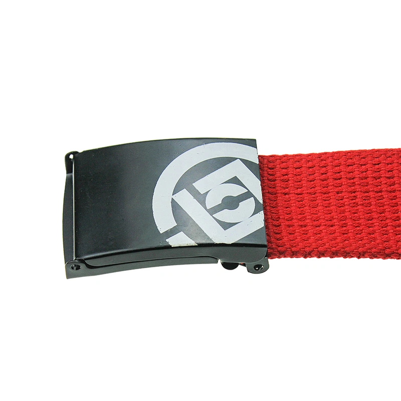 Top Selling Solid Buckle, Blank Color Custom Fashionable Style Polyester Canvas Waist Belt Fabric Belt