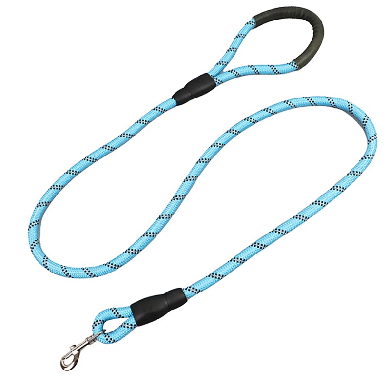 China Factory Supplied Top Quality Comfortable Swimming Cloth Fabric Padded Handle 4 FT Rope Dog Leash