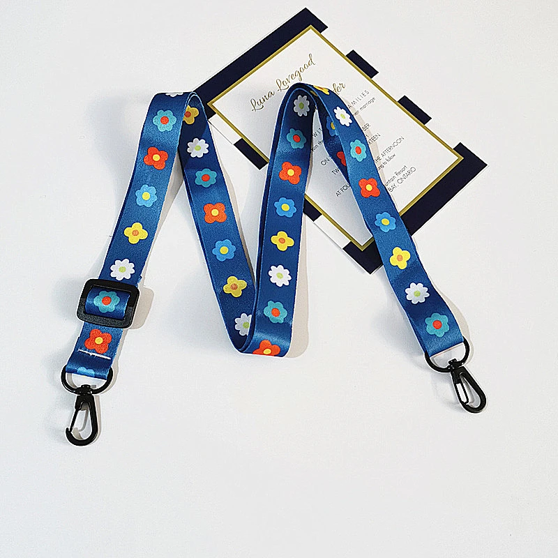 Personalized Funny Single Woven Mini Kids Keys Plastic Snap Hook Reel Sublimation Printed Custom Logo Blank Wrist Strap Lanyards
