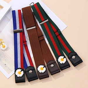 Hot Selling Clothing Accessories Lazy Belt Invisible Buckle-Free Elastic Waist Belts//