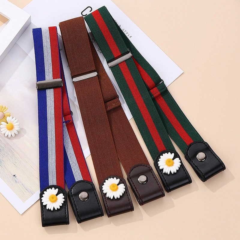 Hot Selling Clothing Accessories Lazy Belt Invisible Buckle-Free Elastic Waist Belts//