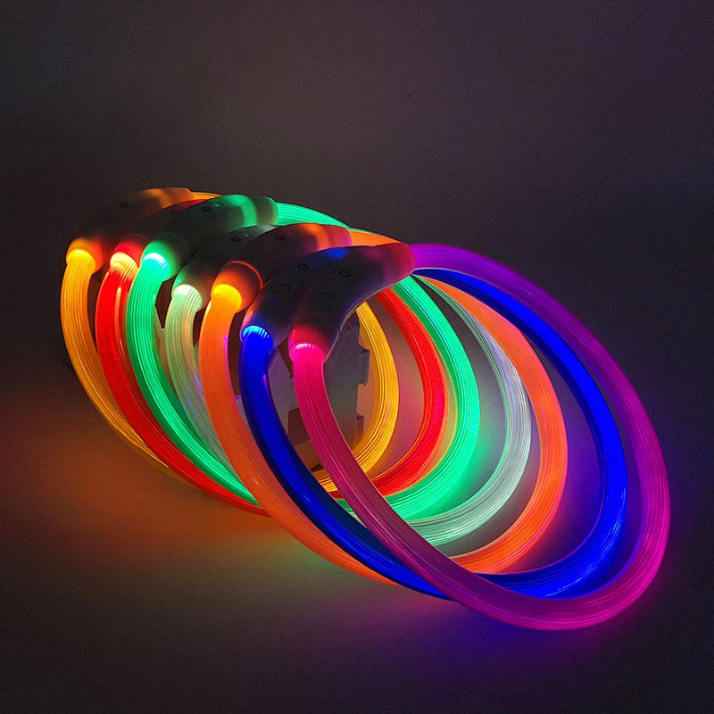 Available in 6 Colors & 6 Sizes, Makes Your Dog Visible, Safe & SeenIllumiseen USB Rechargeable LED Dog Collar