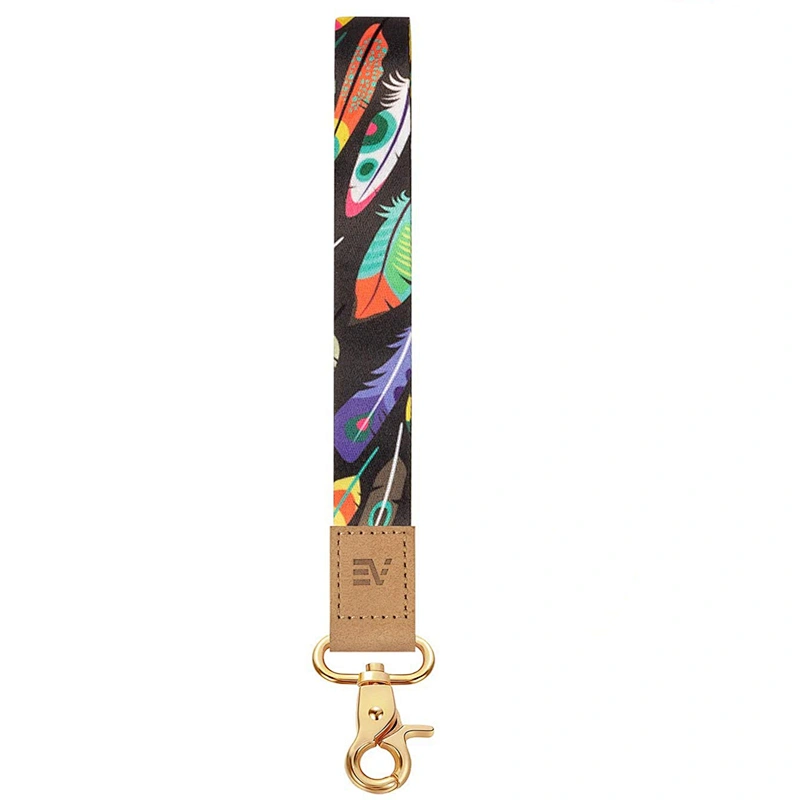 Modern Design High Quality Custom Colorful Printed Anti Lost Phone Holder Car Accessories Wristlet Keychain Lanyard