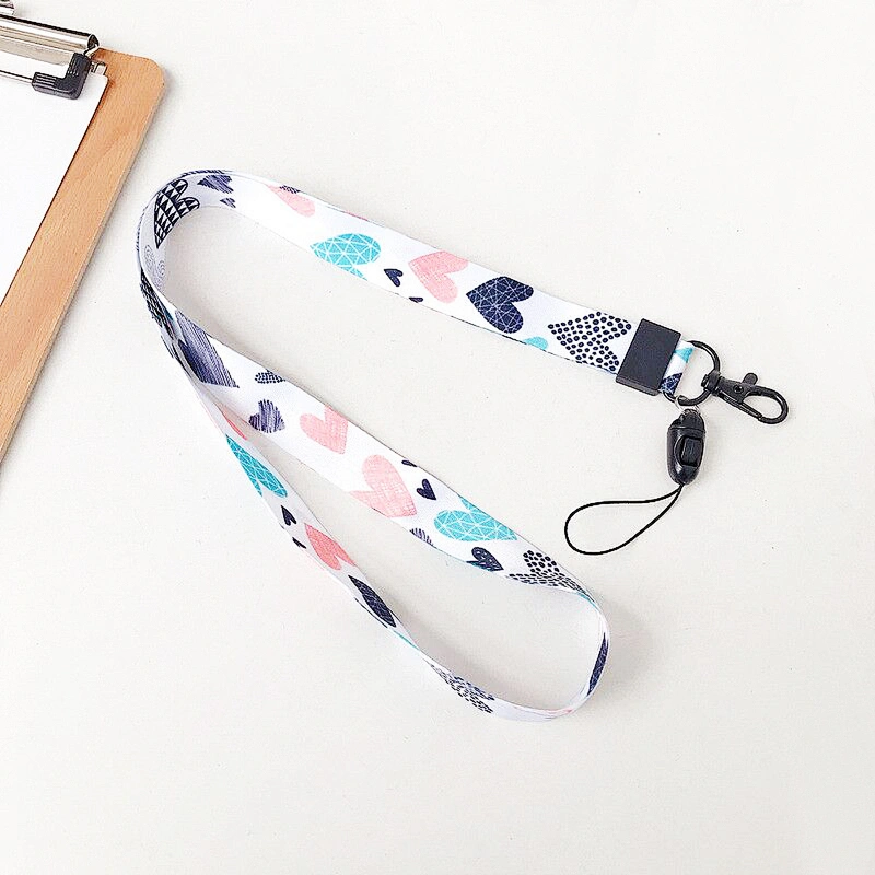Multi Color Keychain Holder, Safety Polyester Phone Key And Id Neck Straps Lanyard/