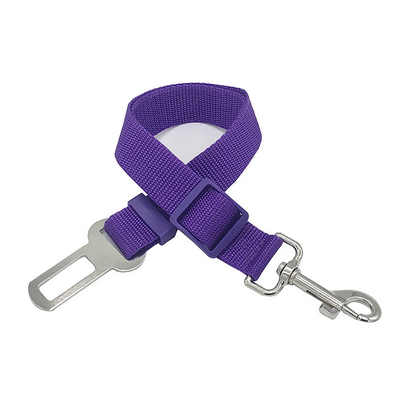 Amazon Nylon Webbing Colorful Belts High Quality Alloy Hook Pets Dog Car Safety Seat Belt