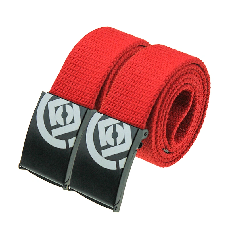 Top Selling Solid Buckle, Blank Color Custom Fashionable Style Polyester Canvas Waist Belt Fabric Belt