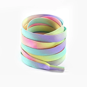 Most Powerful Colorful Leisure Reflective Polyester Sneaker Flat Shoelace//