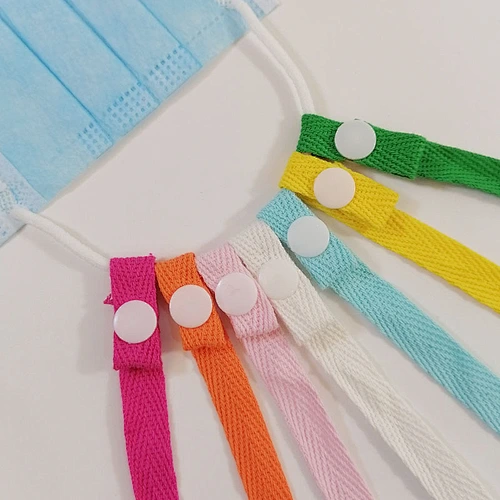 Popular Ins 24 colors, Plastic Buttons 10mm/15mm/20mm Anti-lost  Cotton M ask Lanyard/