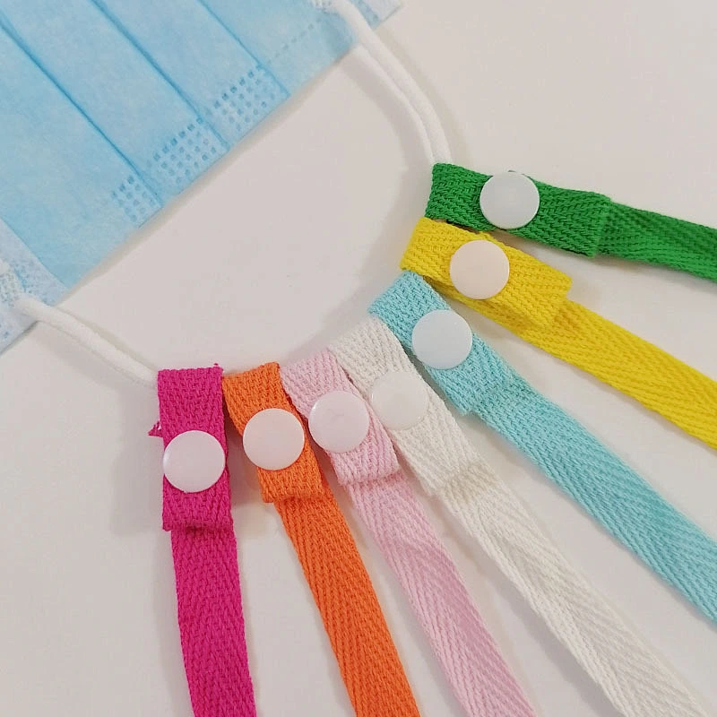 Popular Ins 24 colors, Plastic Buttons 10mm/15mm/20mm Anti-lost  Cotton M ask Lanyard/