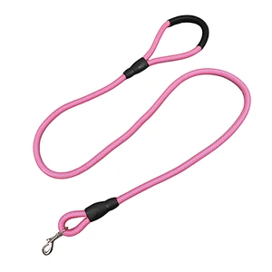 China Factory Supplied Top Quality Comfortable Swimming Cloth Fabric Padded Handle 4 FT Rope Dog Leash