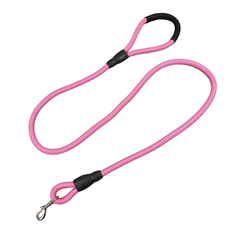 China Factory Supplied Top Quality Comfortable Swimming Cloth Fabric Padded Handle 4 FT Rope Dog Leash