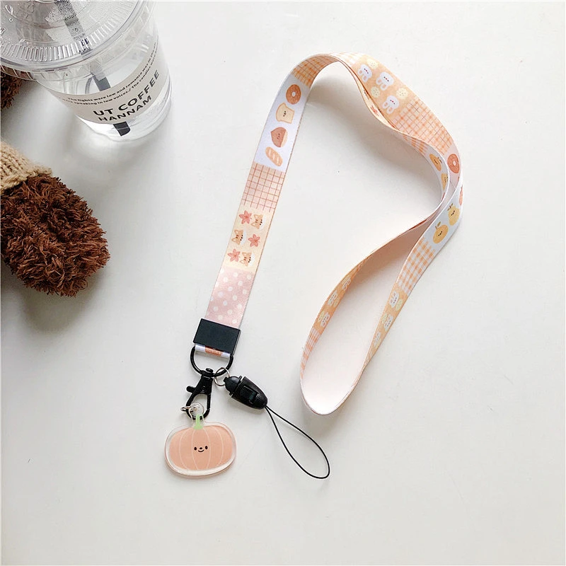Custom Silk Nylon Unique Logo Lanyard Business Gift Use And Polyester Material Lanyard