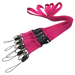 Hot Sale Factory Direct Personalized Blank Plain Nylon Flat Polyester Lanyard//