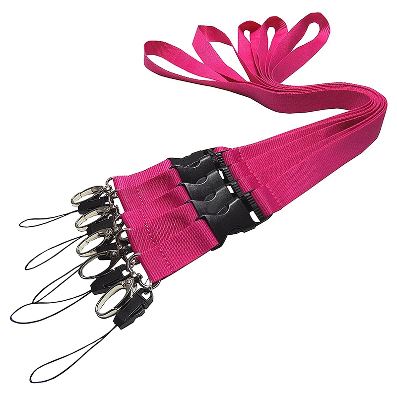 Hot Sale Factory Direct Personalized Blank Plain Nylon Flat Polyester Lanyard//