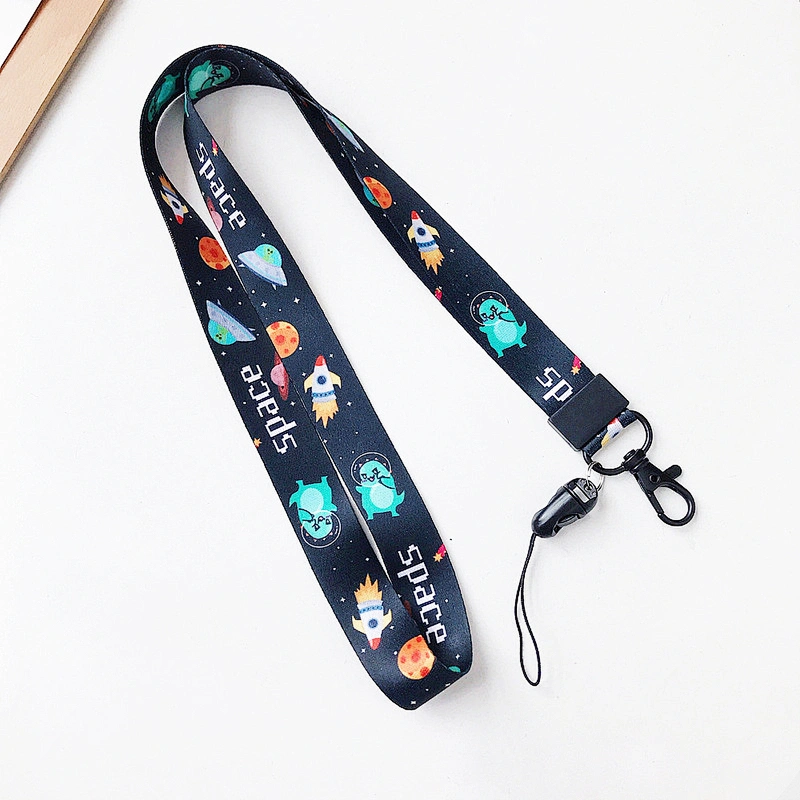 Wholesale Design Your Own White Color Plain Silk Printing Swivel Snap Release Bottle Opener Promotion phone String Lanyards