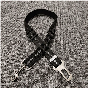 High Quality Customized Manufacturer Reflective Nylon Elastic Car Safety Dog Seat Belt