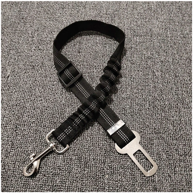 High Quality Customized Manufacturer Reflective Nylon Elastic Car Safety Dog Seat Belt