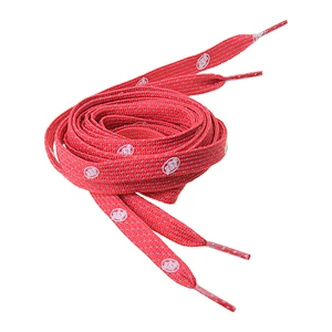 Wholesales Customized LOGO Reflective Shoelaces with Plastic Tips Round Polyester