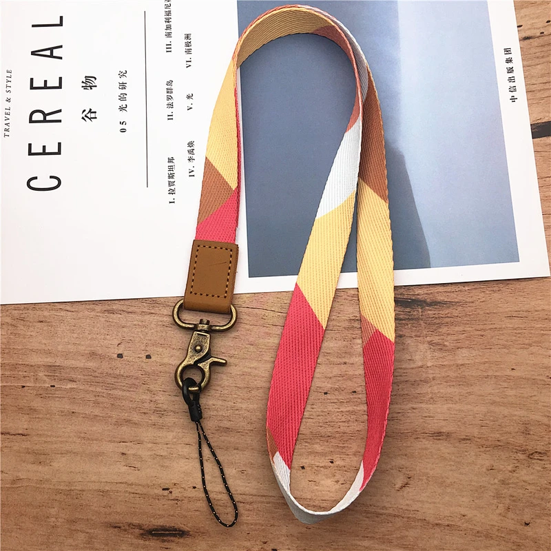 High Quality Wholesale Custom Cheap Free Sample Polyester Phone & ID Card Neck Strap lanyard