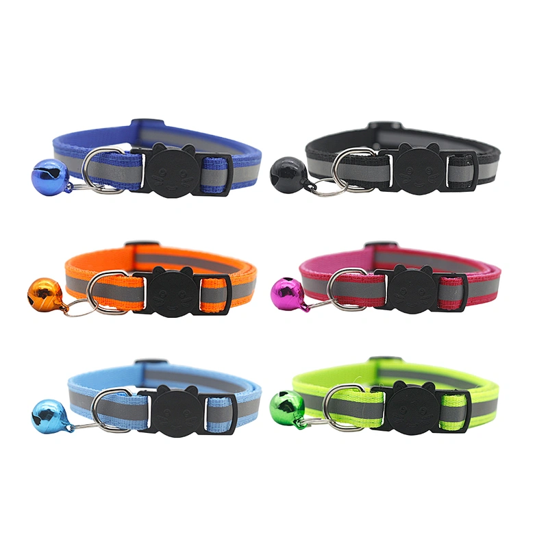 New Thick Luxury Designer Cat and Dog Collar – Custom Large Size with Plastic Buckle and Metal Bell – Available in Bulk