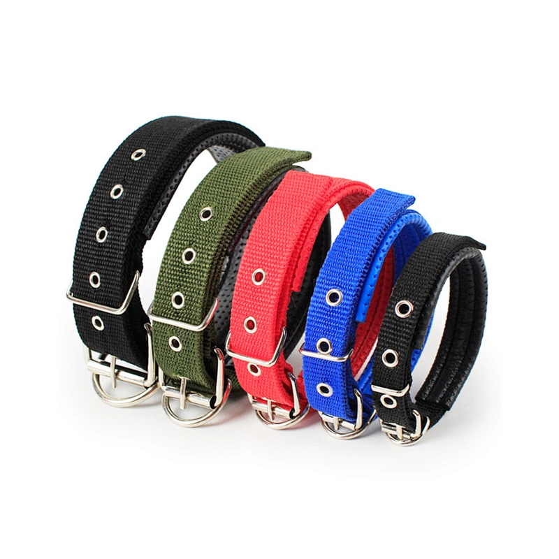 Wholesale Custom Heavy Duty Adjustable Nylon Dog Collar, Thick Wide Large Pet Collar for Big Dogs, Durable Dog Accessories