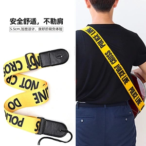 Custom Crossbody Bag Padded Neck Adjustable Printed Logo Handbag Detachable Polyester Shoulder Electric Guitar Strap