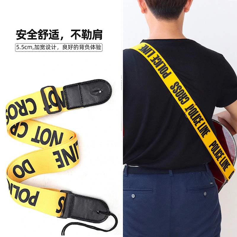 Custom Crossbody Bag Padded Neck Adjustable Printed Logo Handbag Detachable Polyester Shoulder Electric Guitar Strap