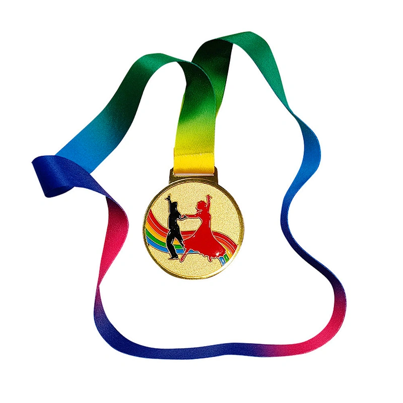 customized medal rope neck hanging nylon badge strap lanyards with logo custom