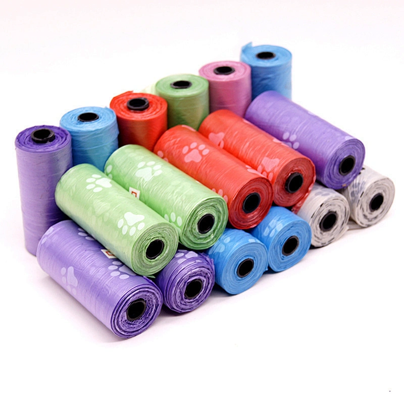 Bulk Wholesale Pill Shape Dispenser Print Factory Compostable Biodegradable Plastic Waste Garbage Pet Cat Dog Poop Bag